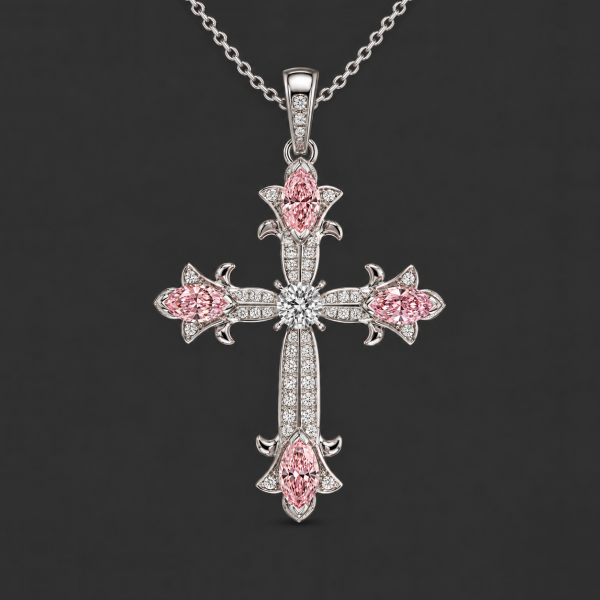 十字架.男女墜→彩鑽.有色 