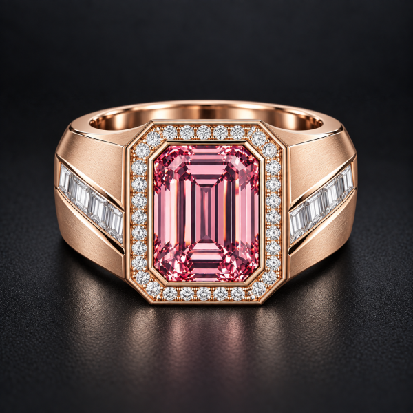 男戒→彩鑽→祖母綠形 